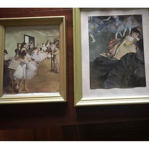 Vintage Art. Prints of Edgar Degas oil paintings. Prints produced 1952.